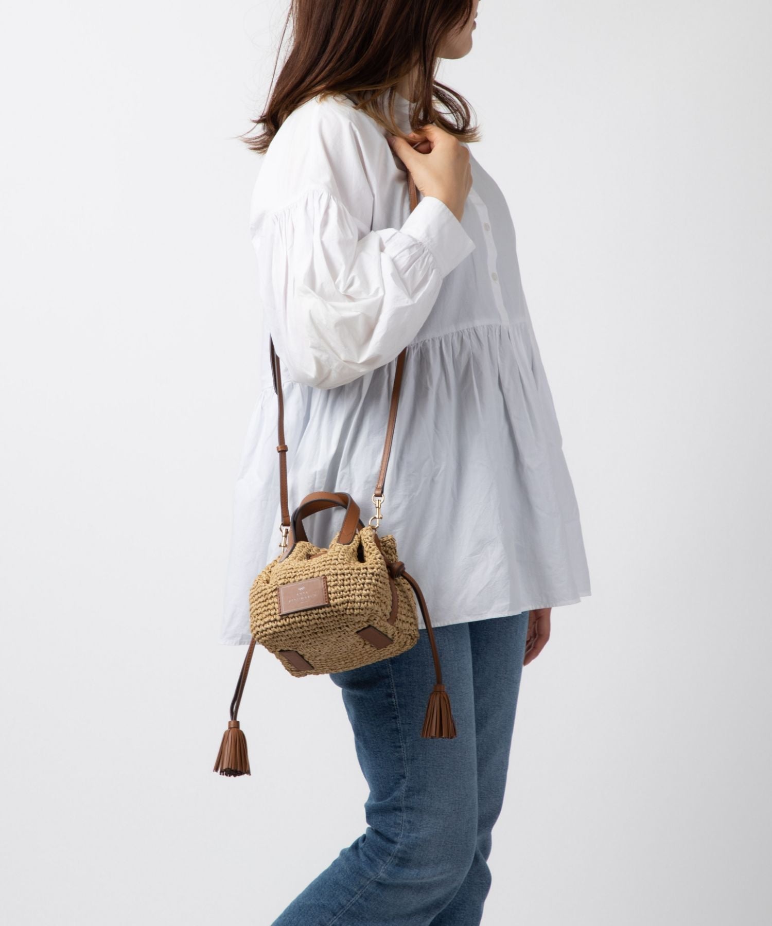 DRAWSTRING TOTE SMALL shoulder bag 