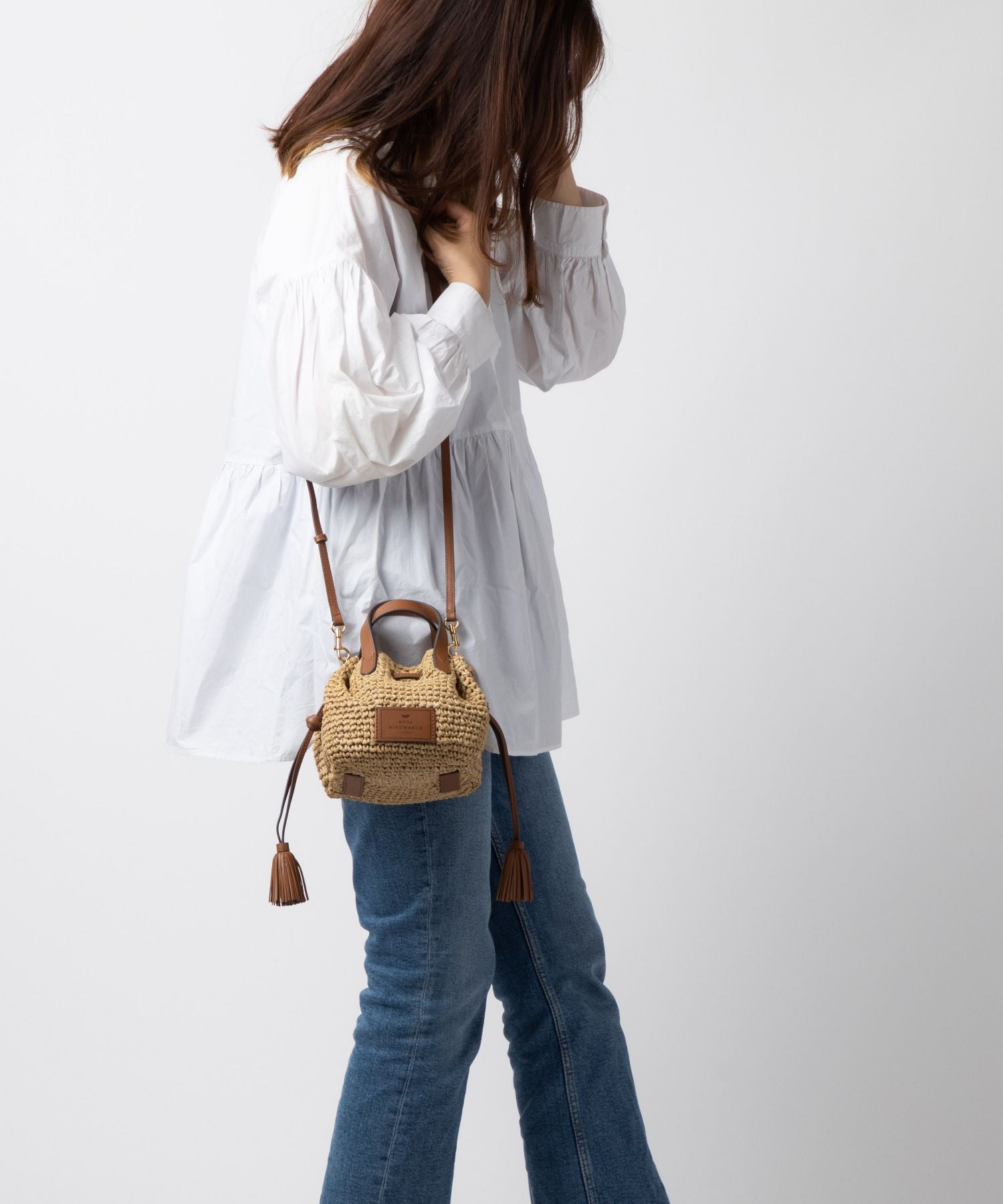 DRAWSTRING TOTE SMALL shoulder bag 