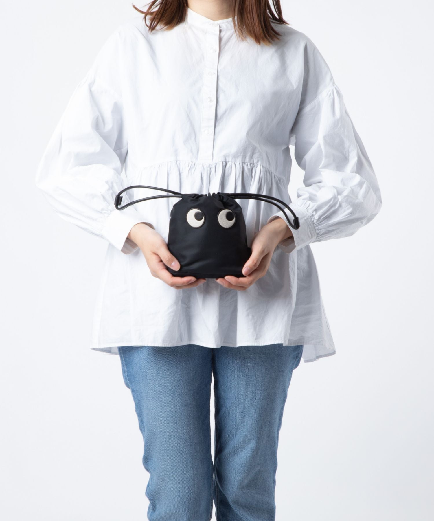 DRAWSTRING POUCH EYES tote bag 