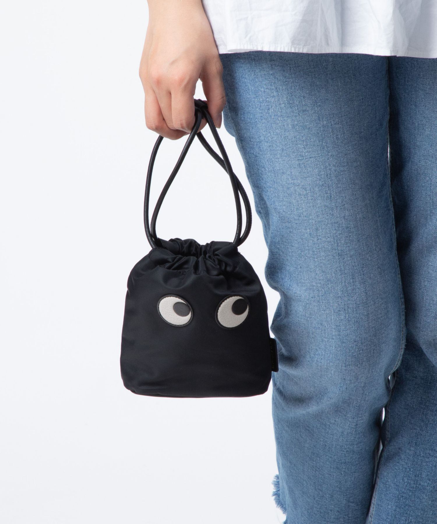 DRAWSTRING POUCH EYES tote bag 