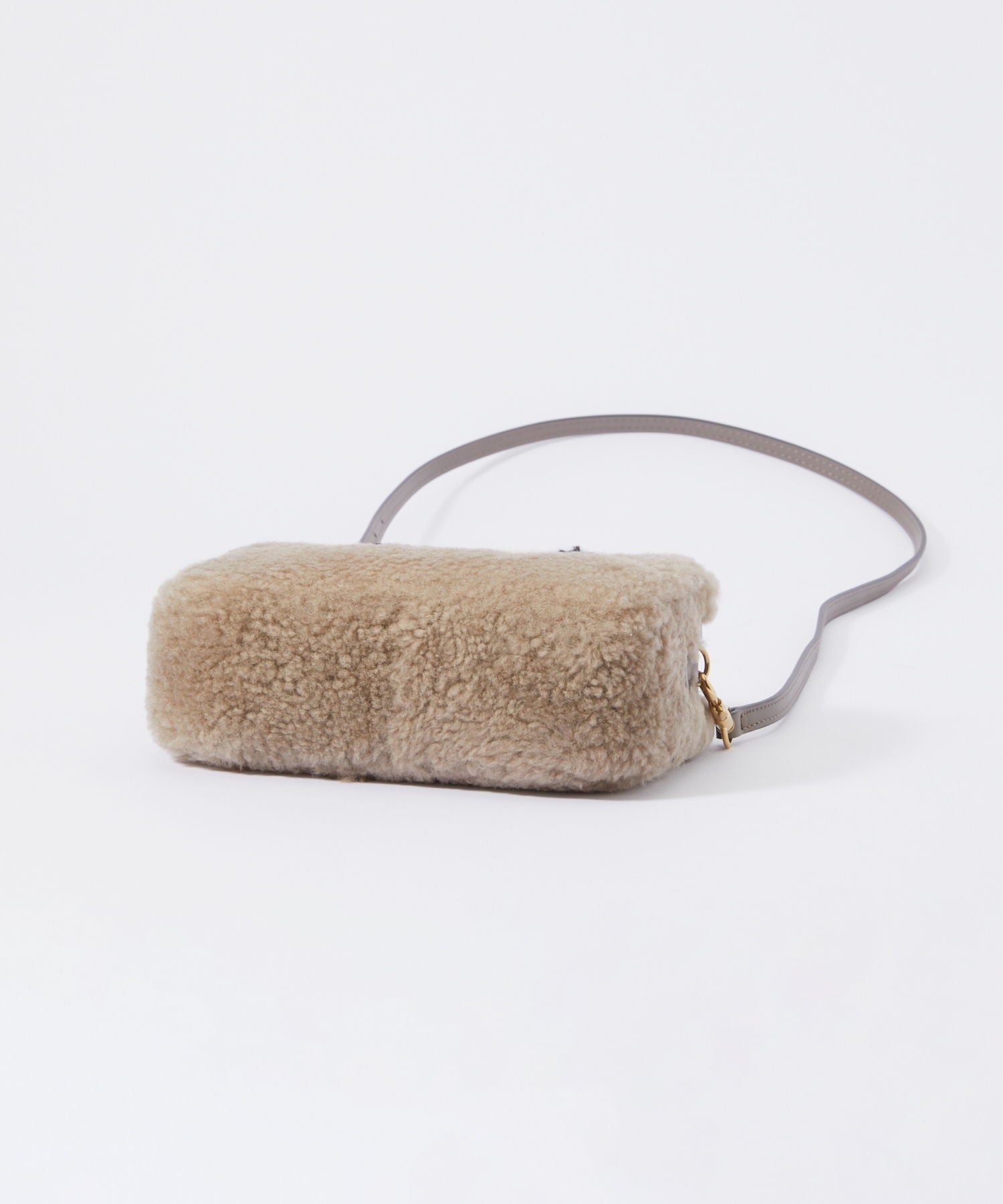 EYES CROSS BODY IN SHEARLING Shoulder Bag 