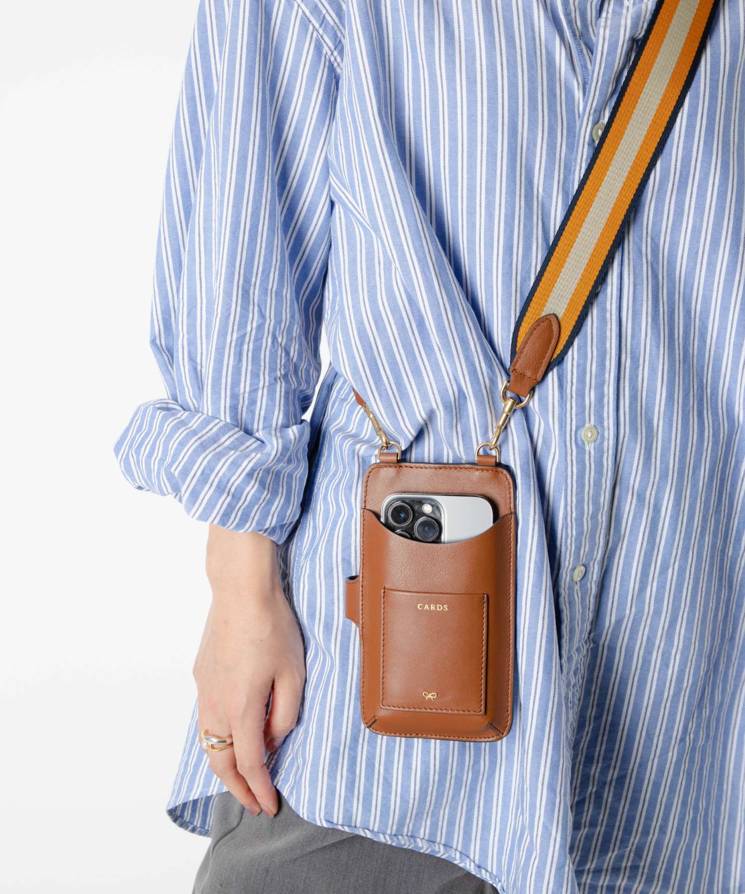 NASTRO PHONE POUCH SHOULDER BAG 