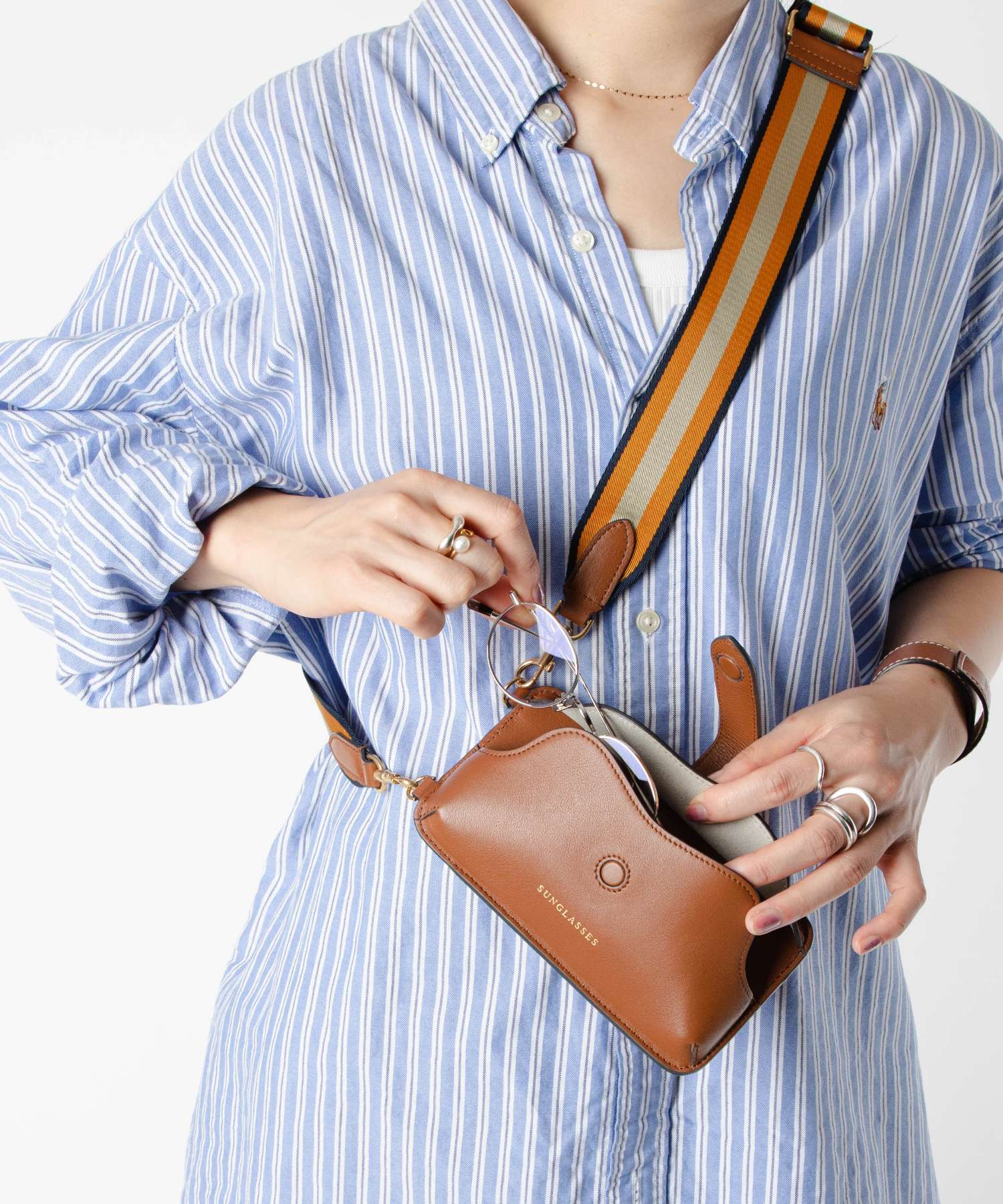 NASTRO PHONE POUCH SHOULDER BAG 