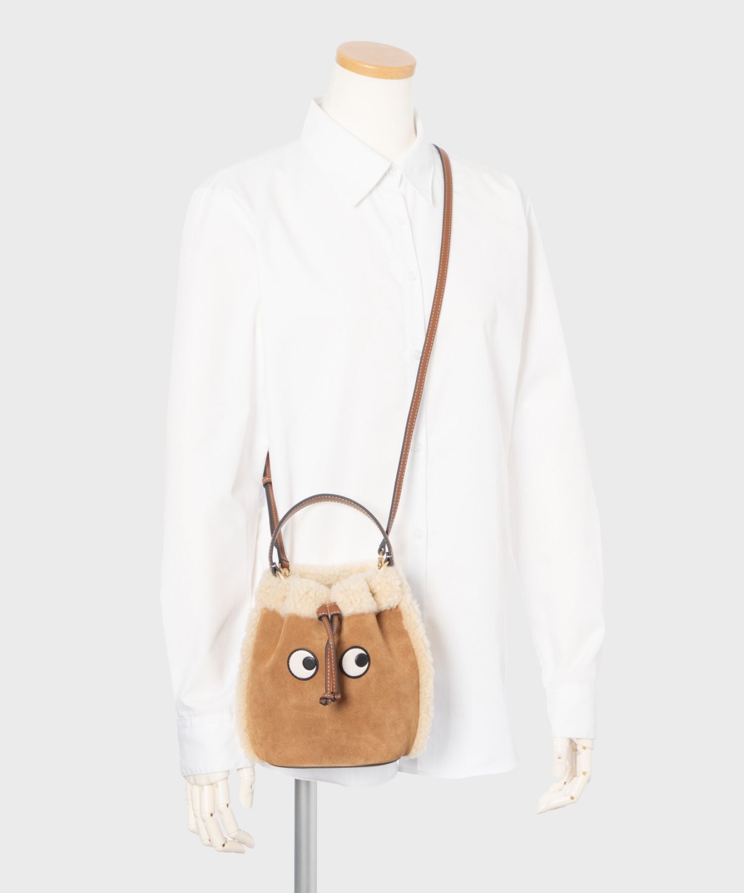 DRAWSTRING CROSS BODY EYES shoulder bag 