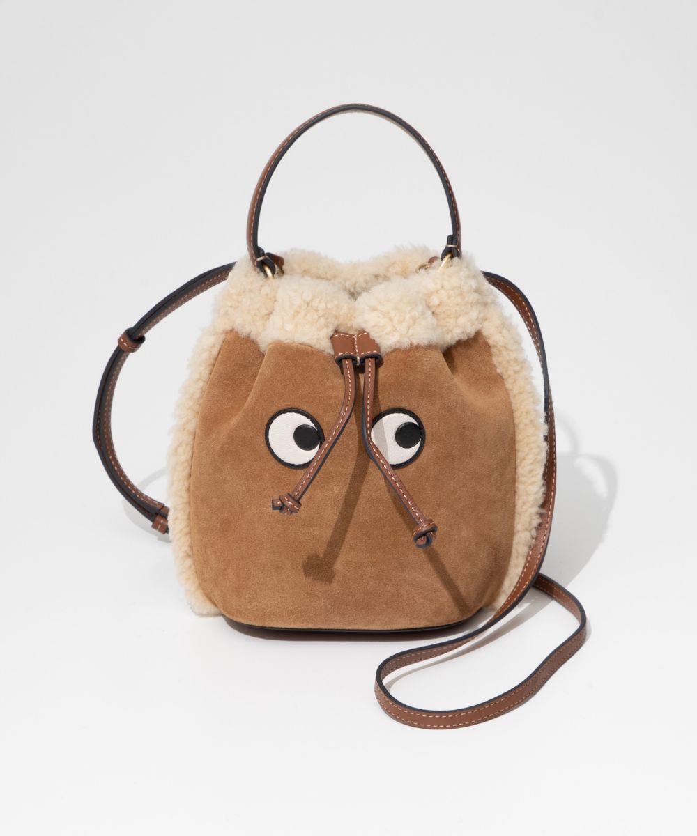 DRAWSTRING CROSS BODY EYES shoulder bag 