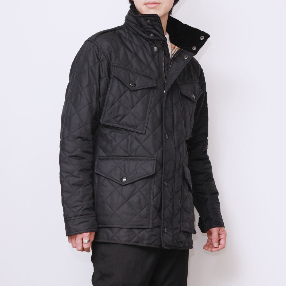 PACK-AWAY HOOD QUILTED THERMOREGULATED FIELD JACKET QUILT JACKET 