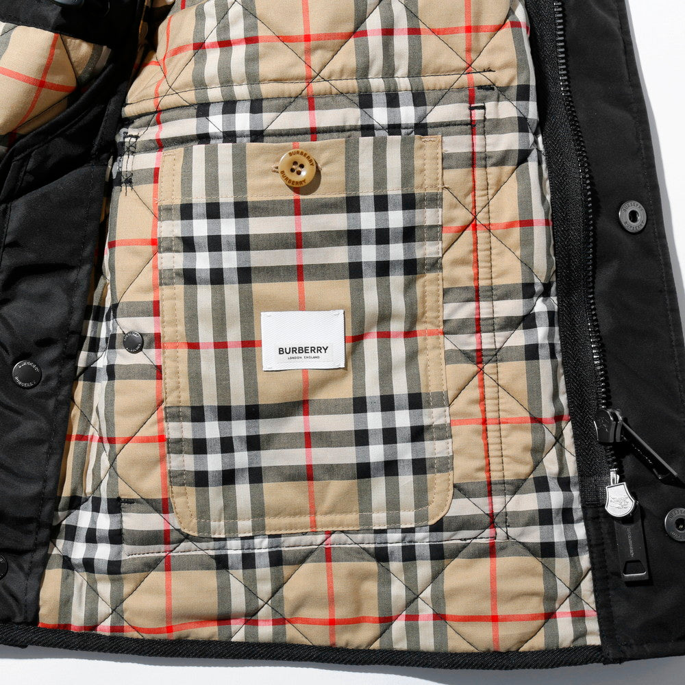 PACK-AWAY HOOD QUILTED THERMOREGULATED FIELD JACKET QUILT JACKET 