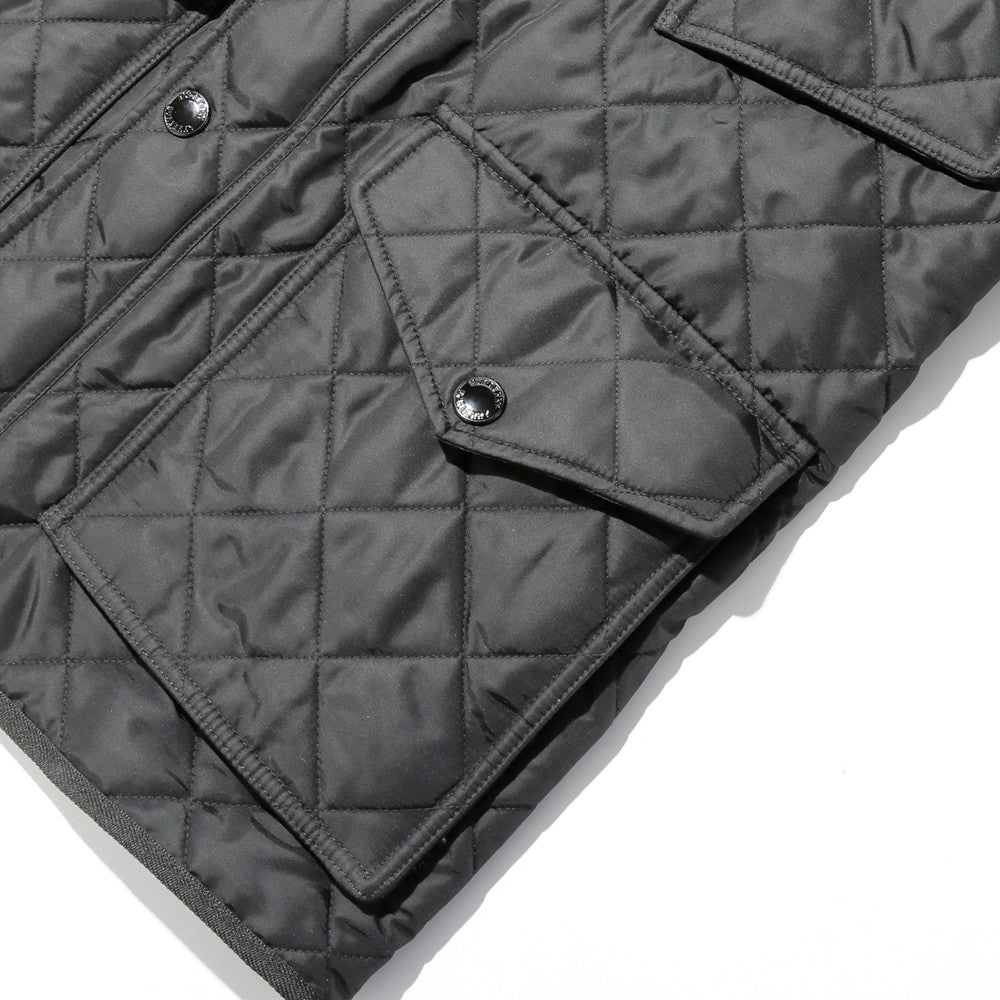 PACK-AWAY HOOD QUILTED THERMOREGULATED FIELD JACKET QUILT JACKET 