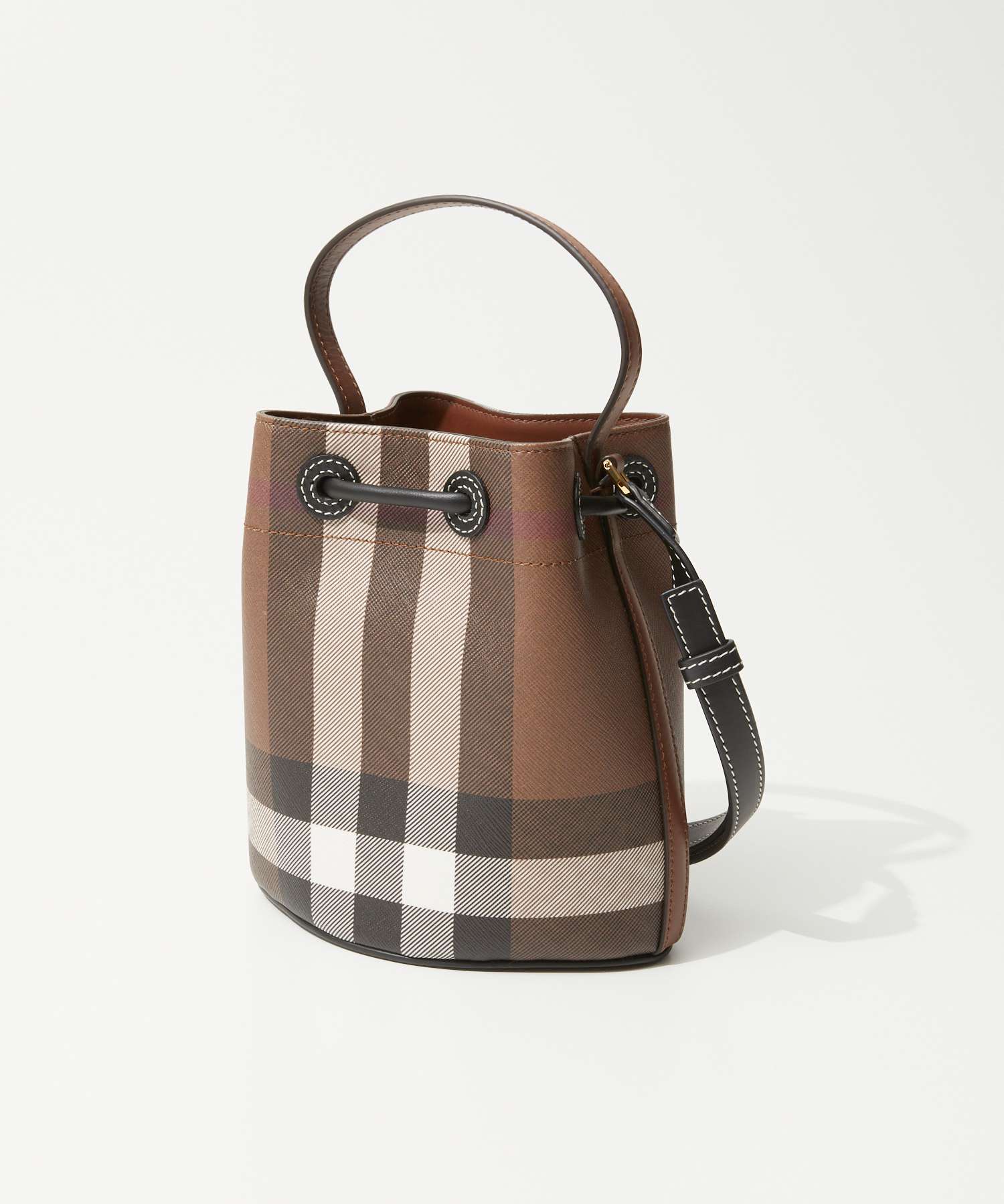 MINI CHECK TB BUCKET BAG ショルダーバッグ