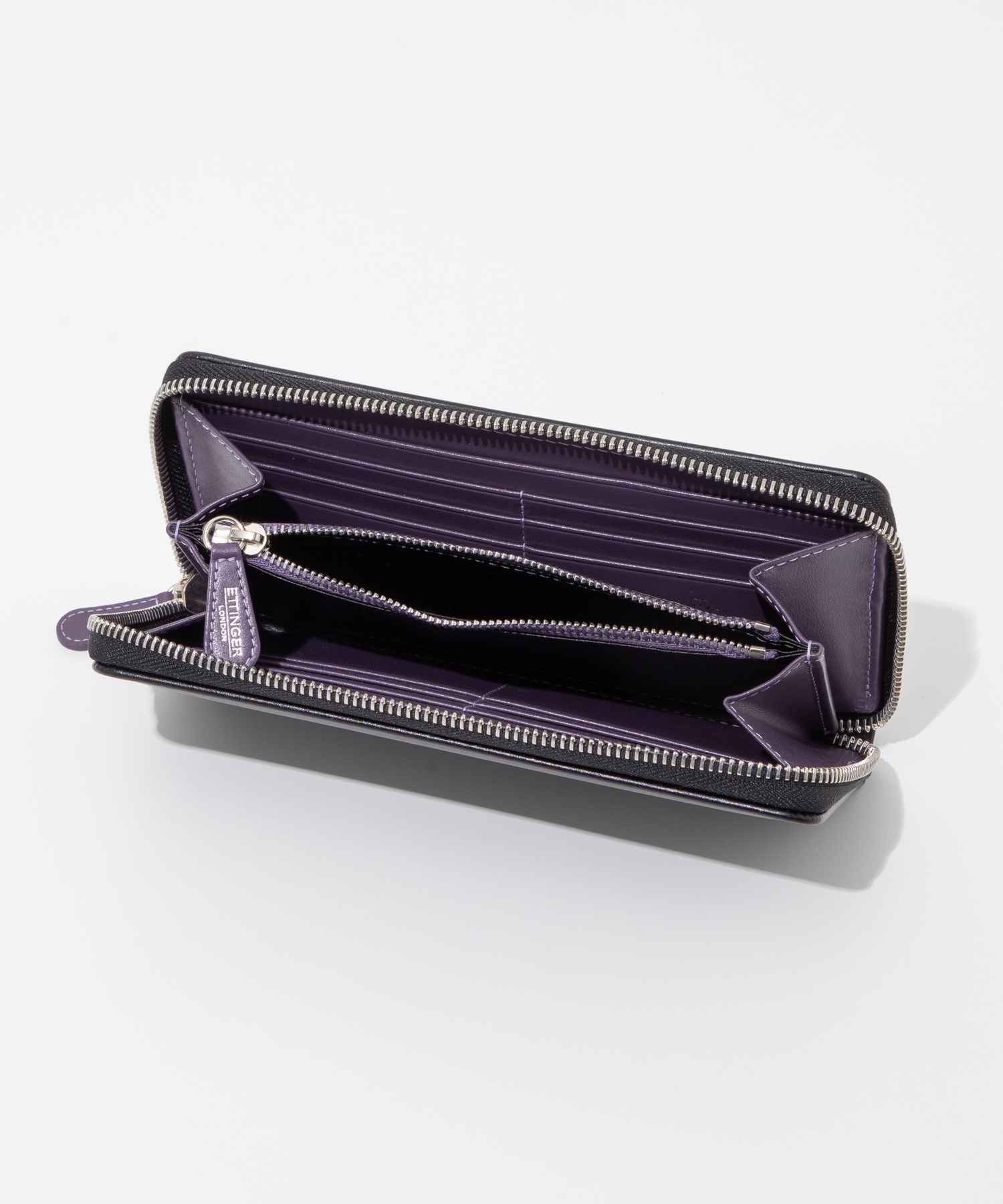 LARGE ZIP-AROUND PURSE - METAL ZIP long wallet 