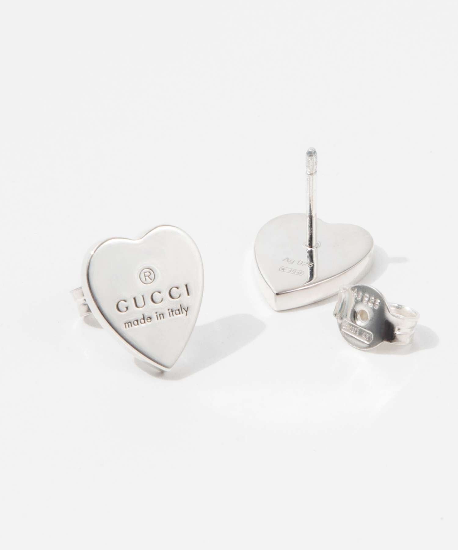 TRADEMARK HEART MINI STERLING SILVER EARRINGS 