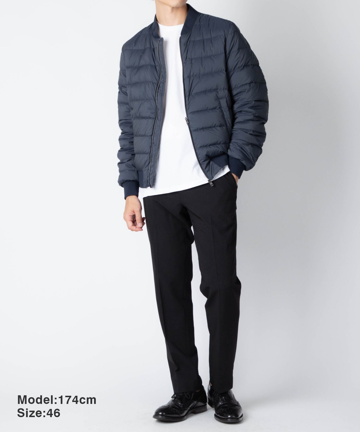 L'AVIATORE DOWN BOMBER JACKET ダウンジャケット