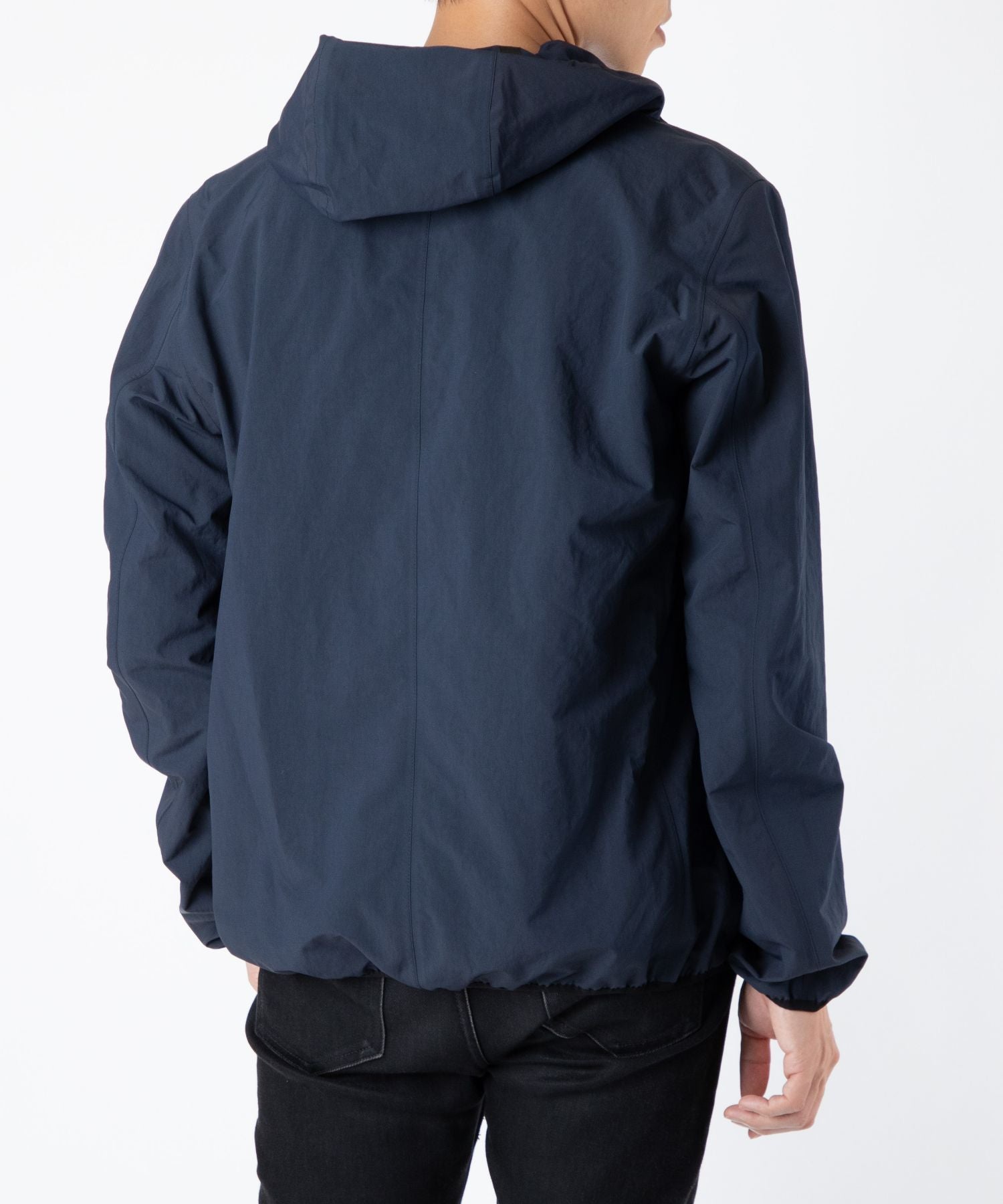 zip-up blouson hoodie 