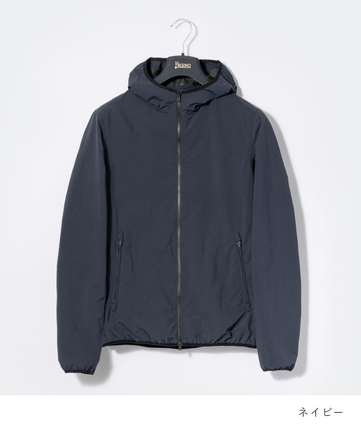 zip-up blouson hoodie 