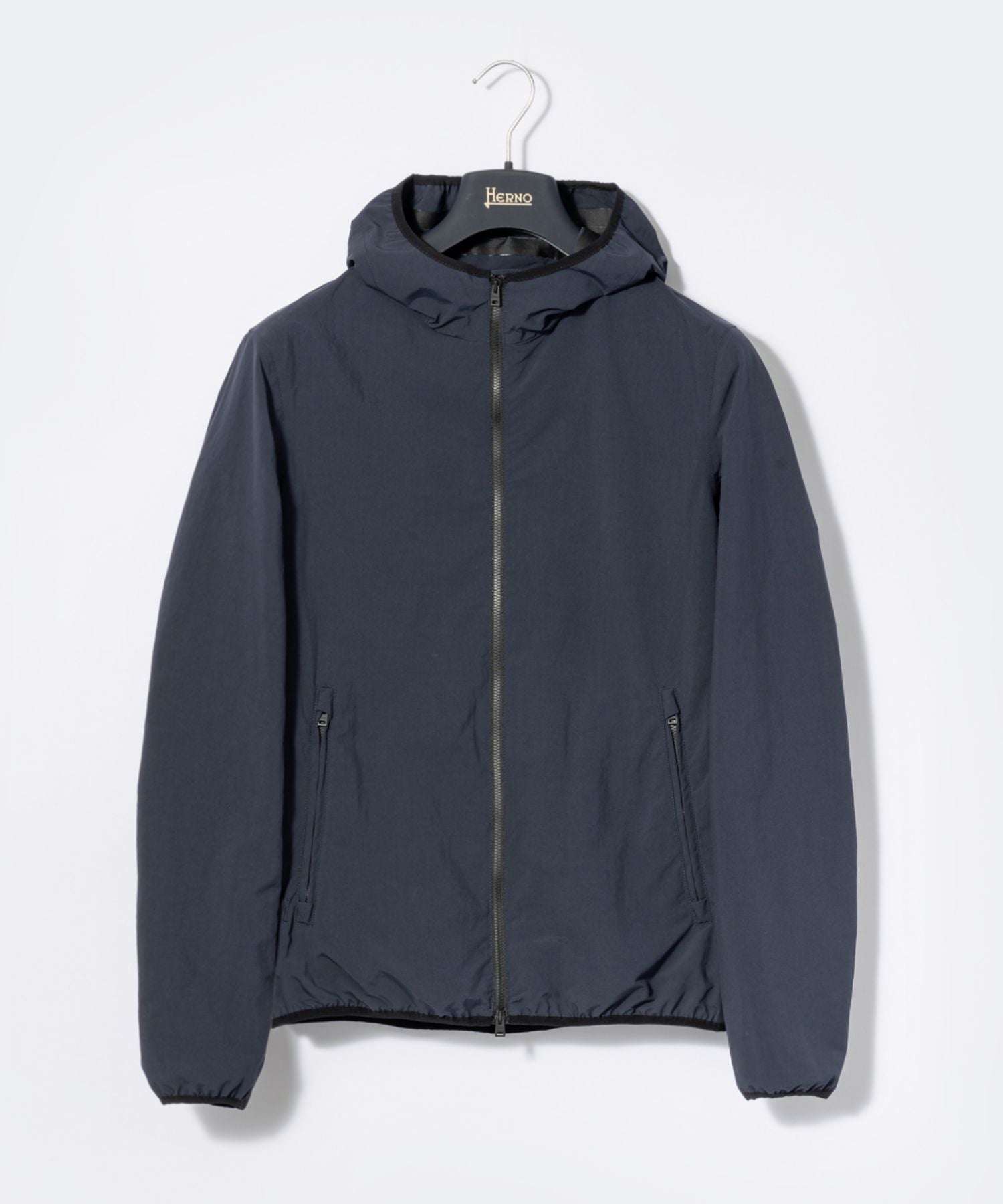 zip-up blouson hoodie 