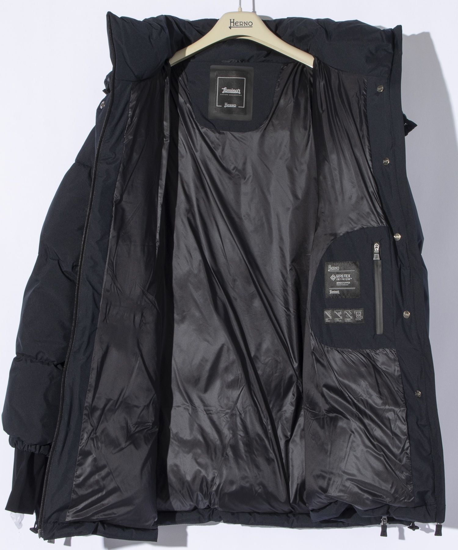 LAMINAR OVERSIZE GORE-TEX WINDSTOPPER COAT down jacket 