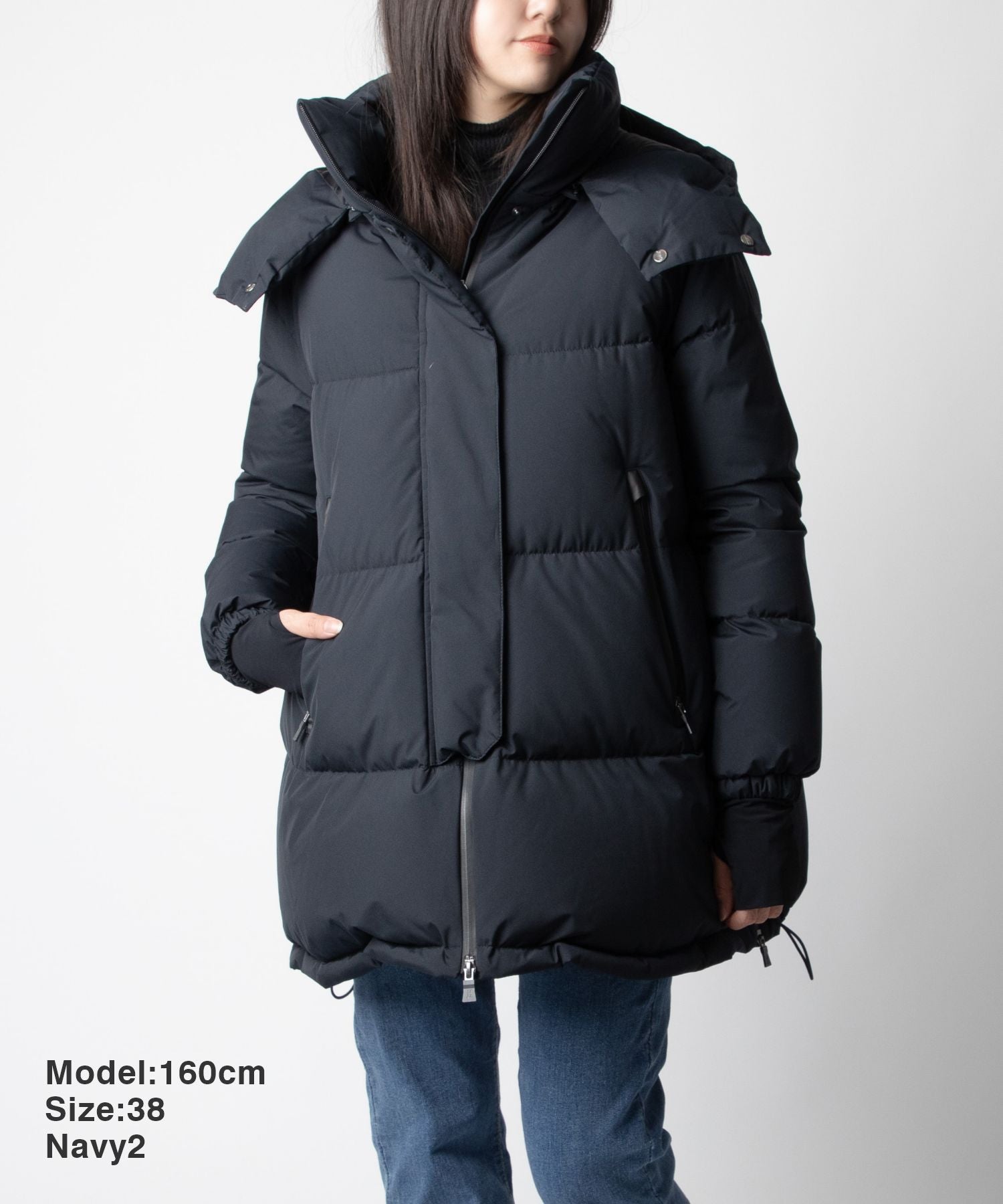 LAMINAR OVERSIZE GORE-TEX WINDSTOPPER COAT down jacket 