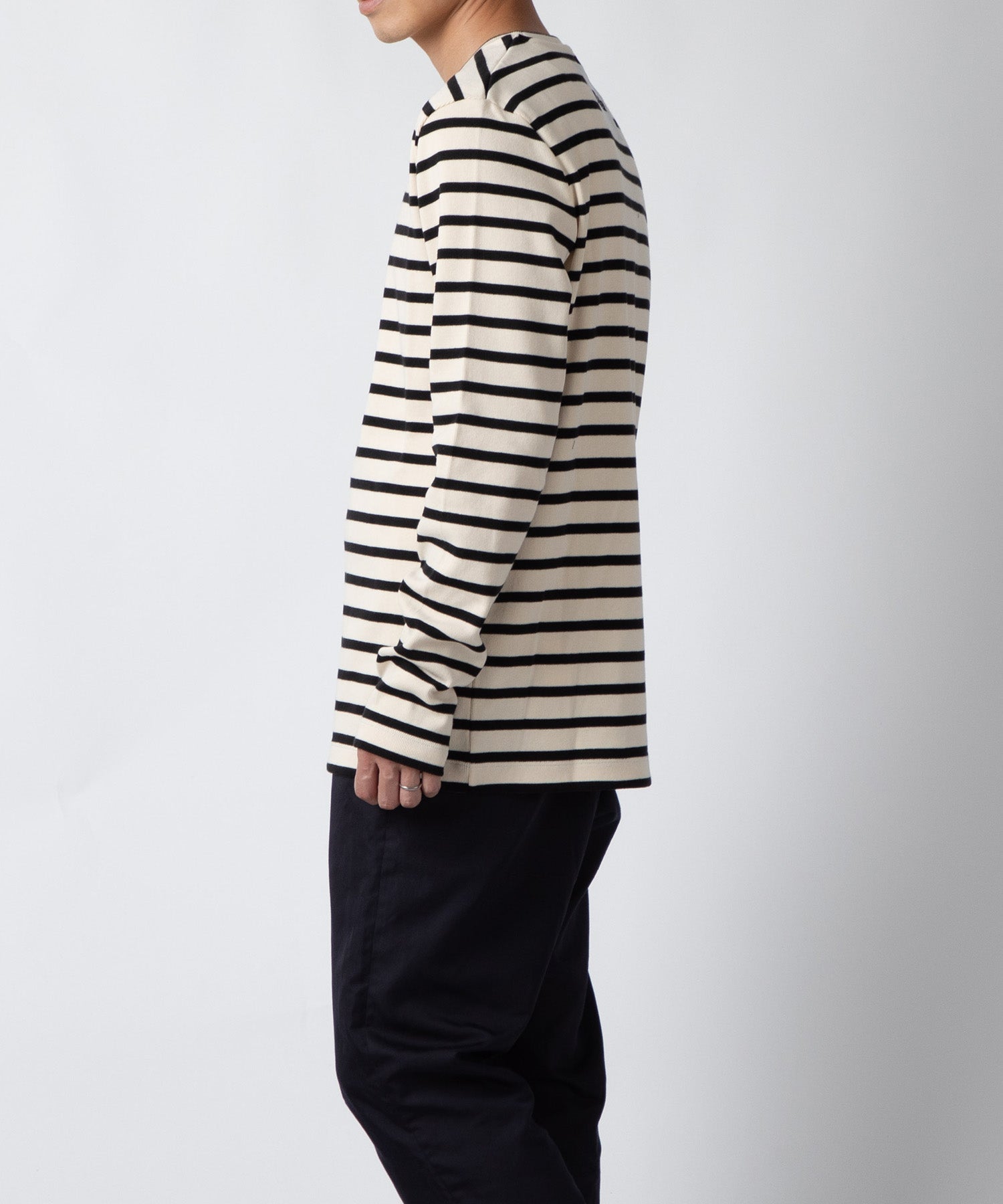 HORIZONTAL STRIPE LONG T-shirt 