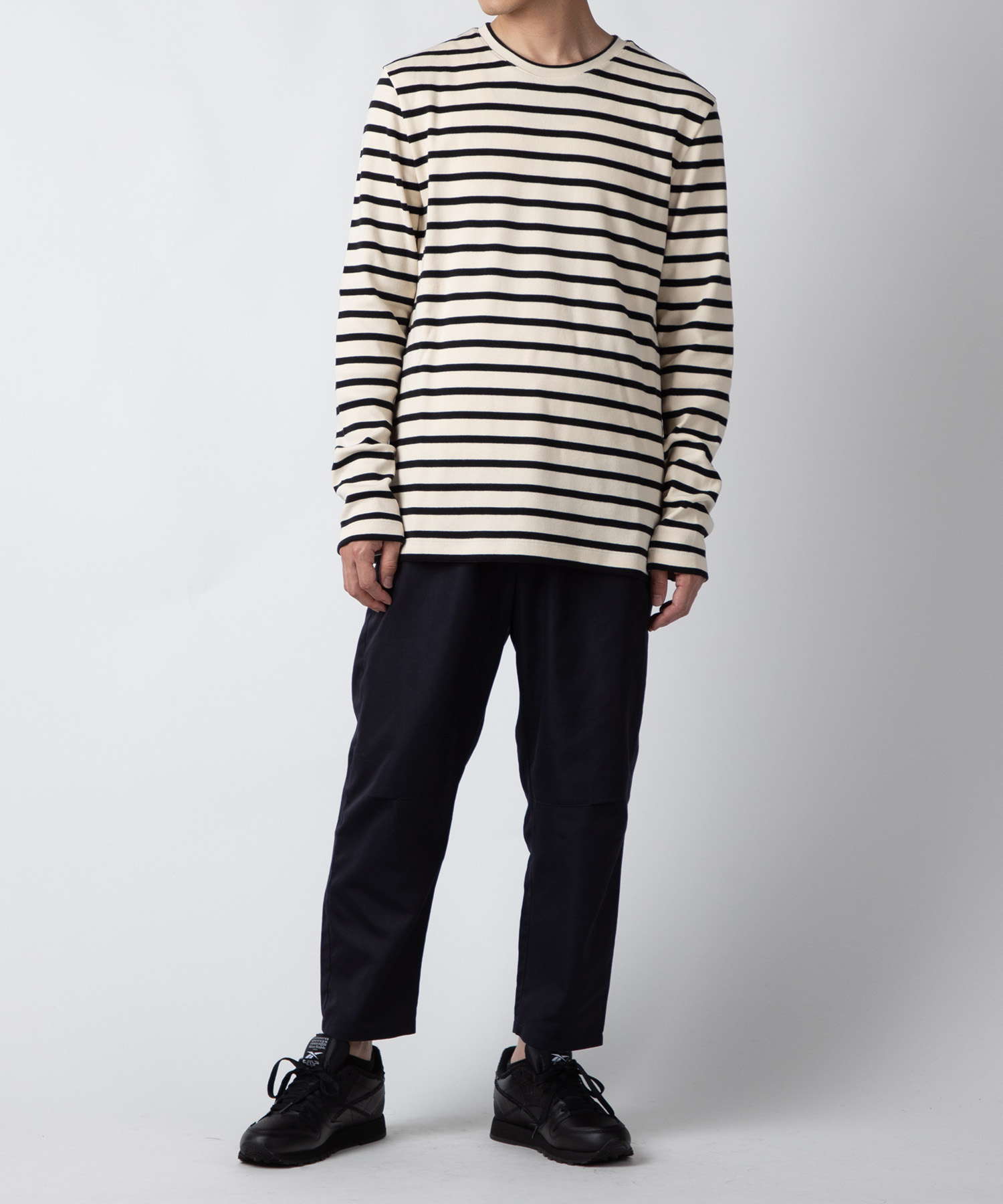 HORIZONTAL STRIPE LONG T-shirt 