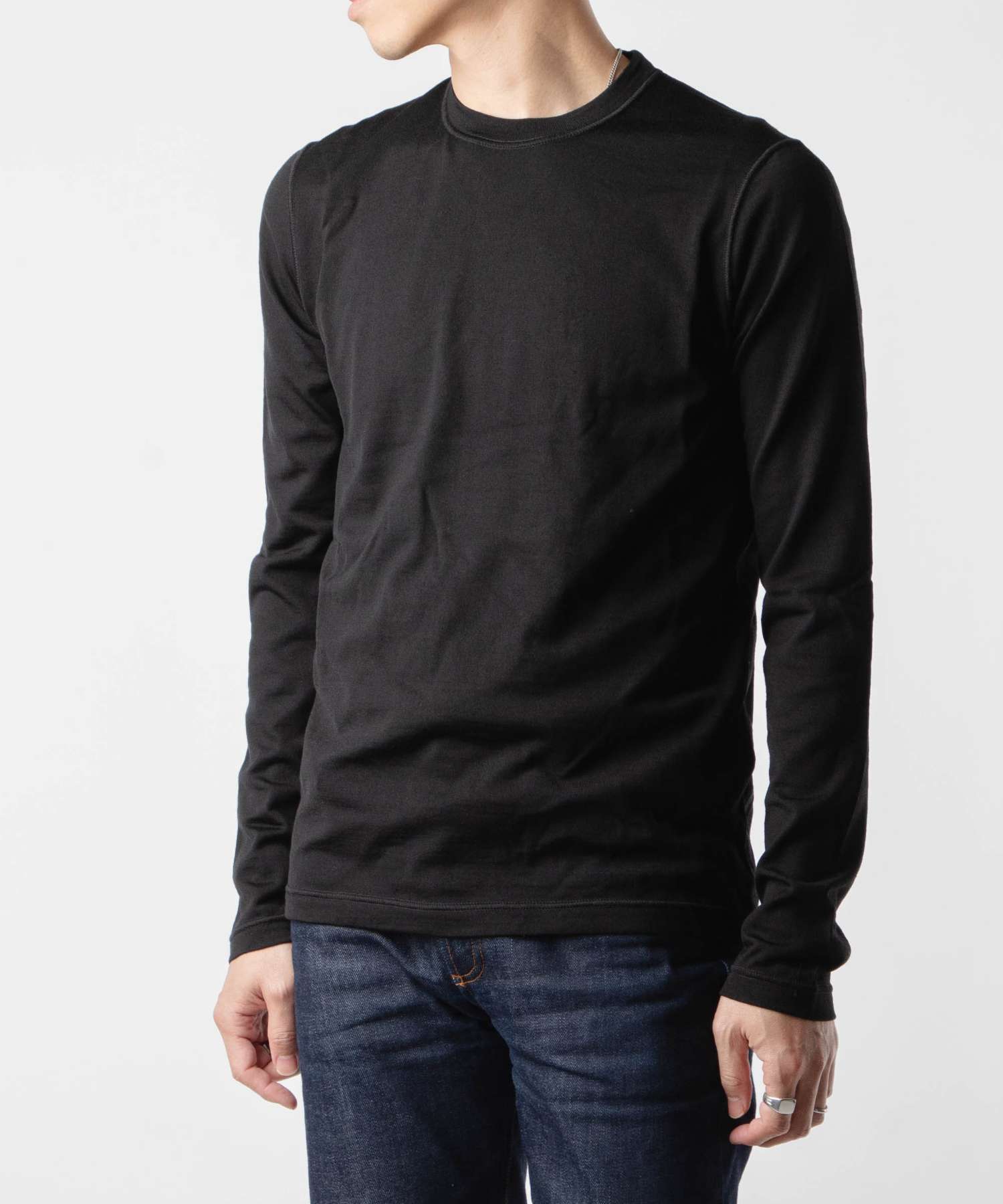 CREW NECK LONG SWEATER 