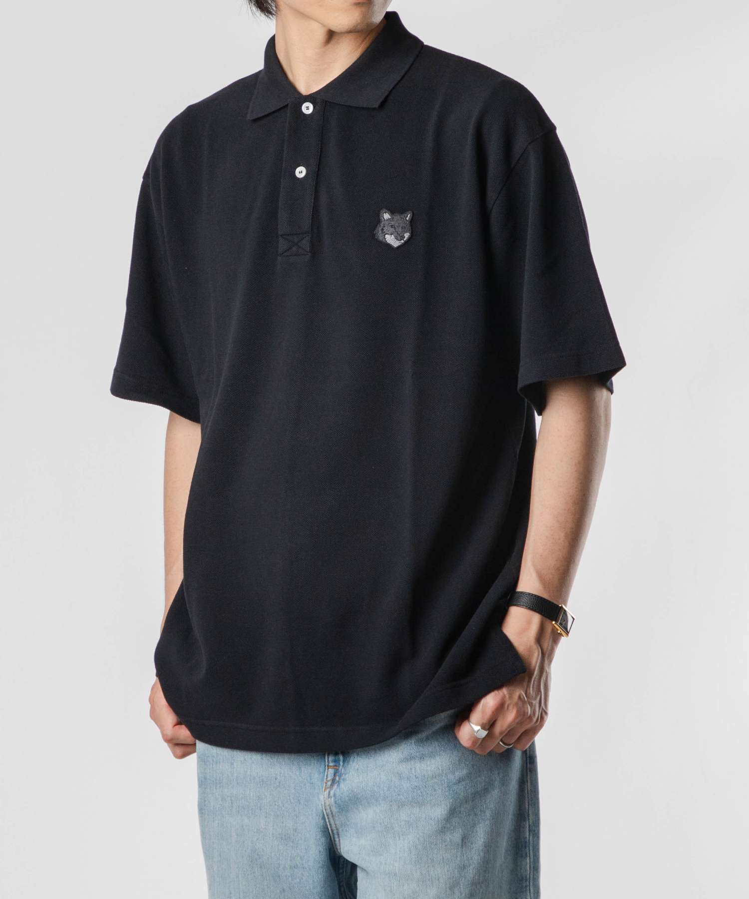 BOLD FOX HEAD PATCH OVERSIZE POLO ポロシャツ