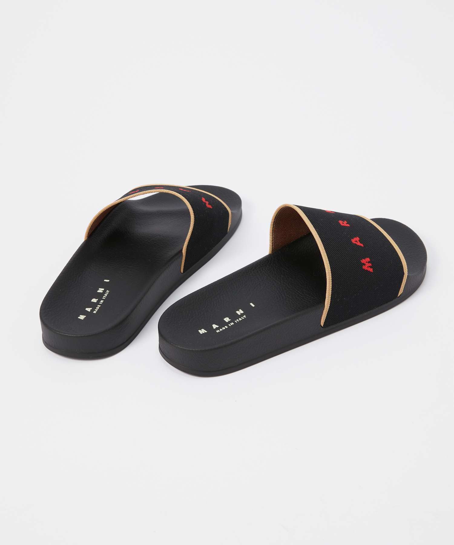 LOGO JACQUARD SLIDE sandals 