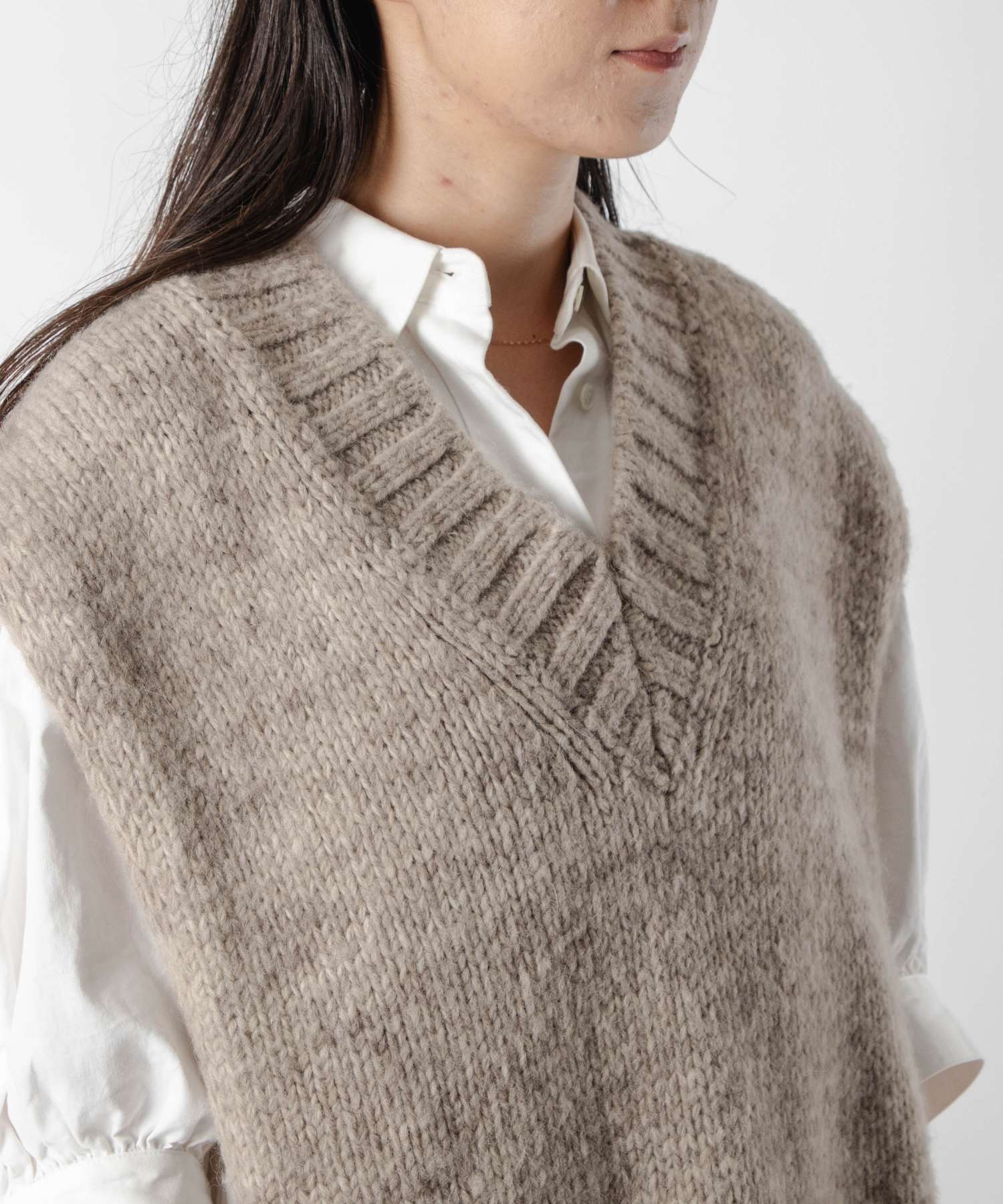 KNIT TABARD vest 