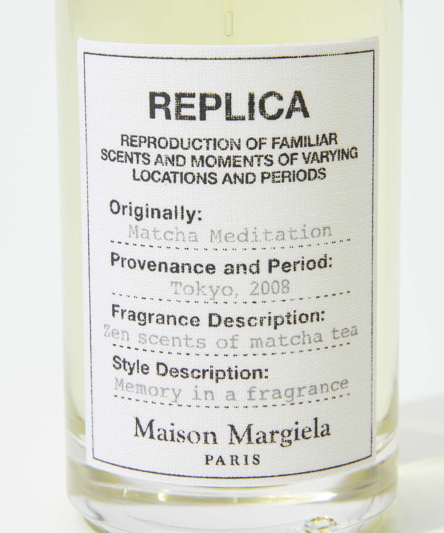 REPLICA MACHA MEDITATION オードトワレ 100mL