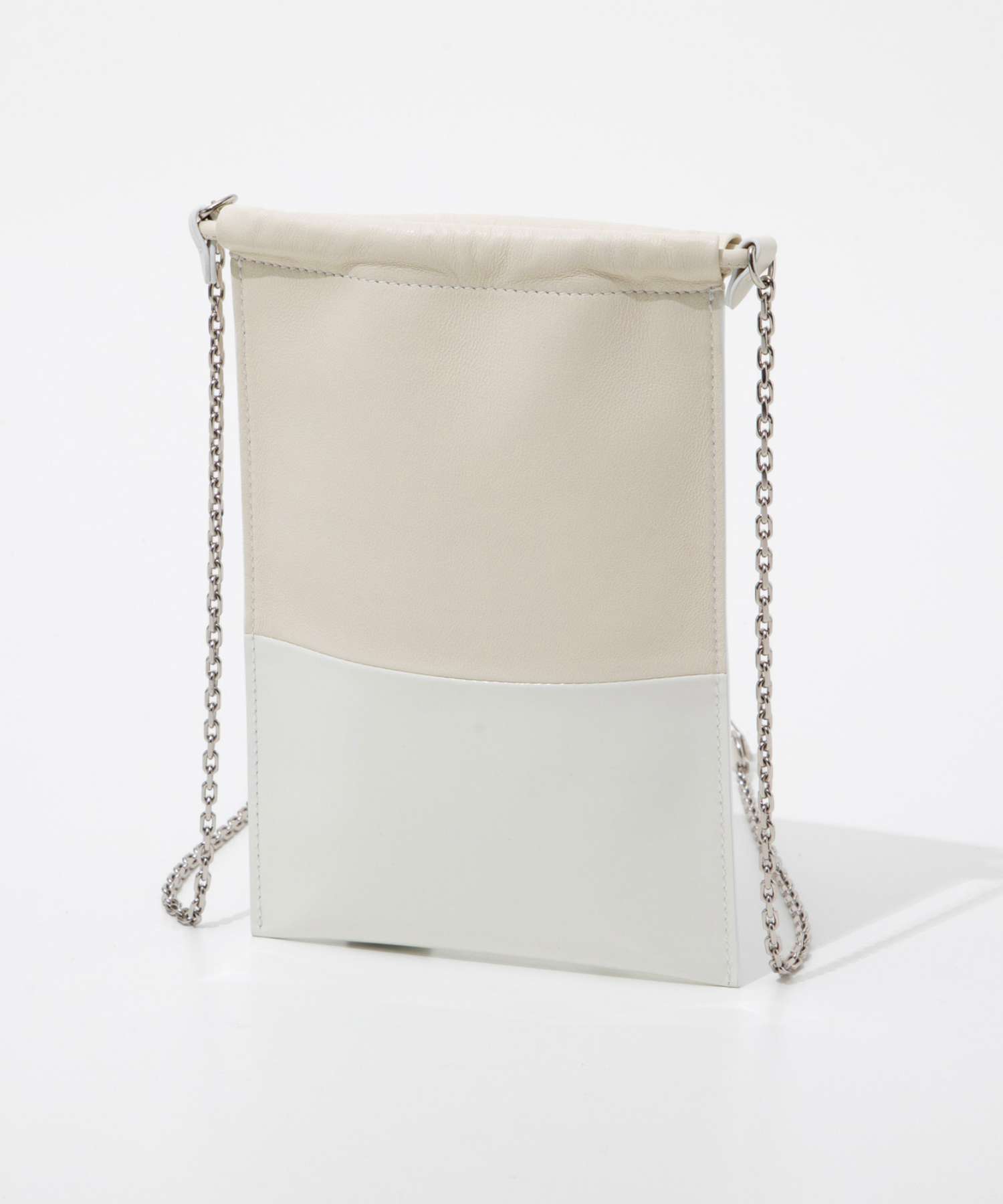 DRAWSTRING PHONE NECK POUCH WITH CHAIN ショルダーバッグ