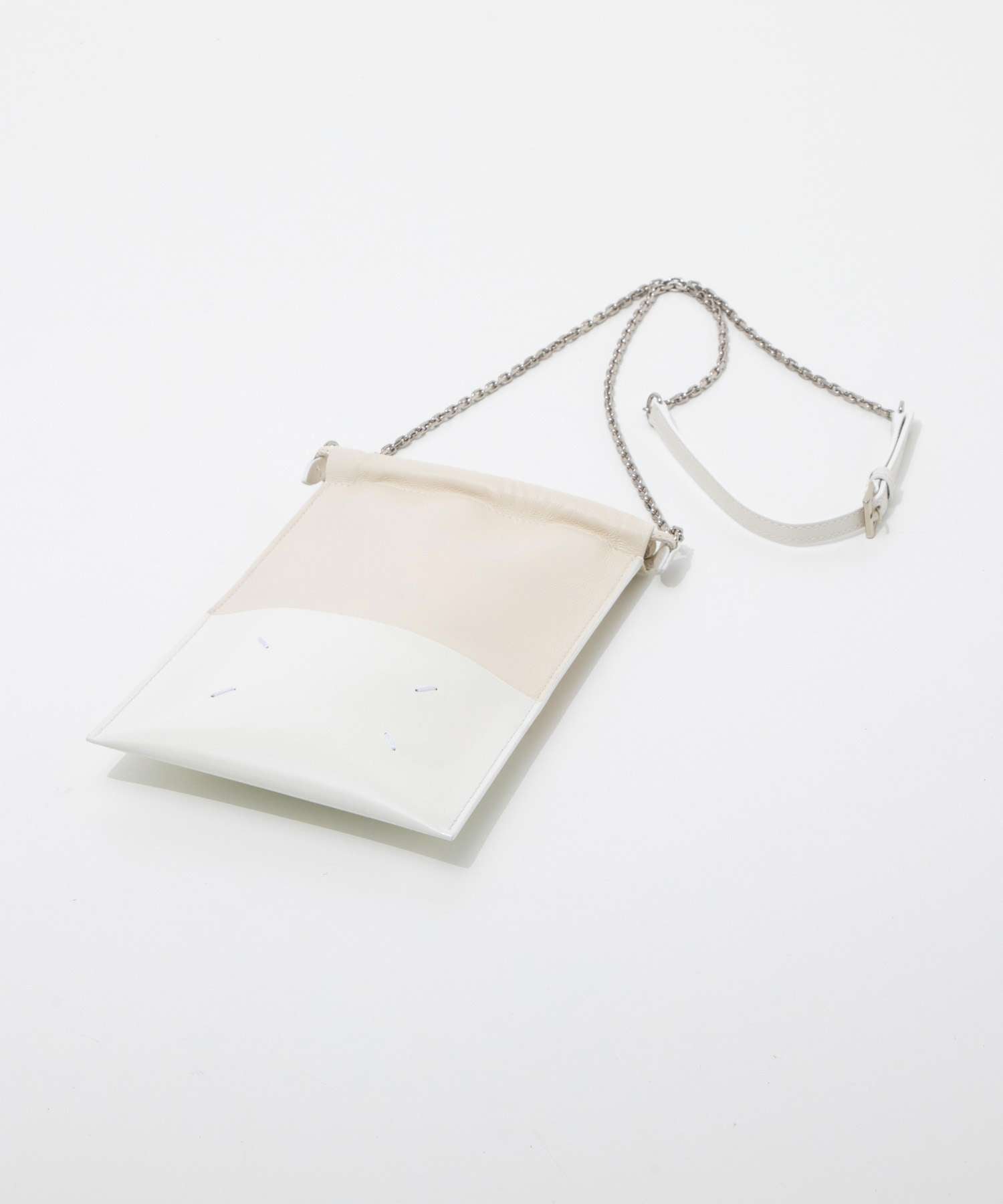 DRAWSTRING PHONE NECK POUCH WITH CHAIN ショルダーバッグ