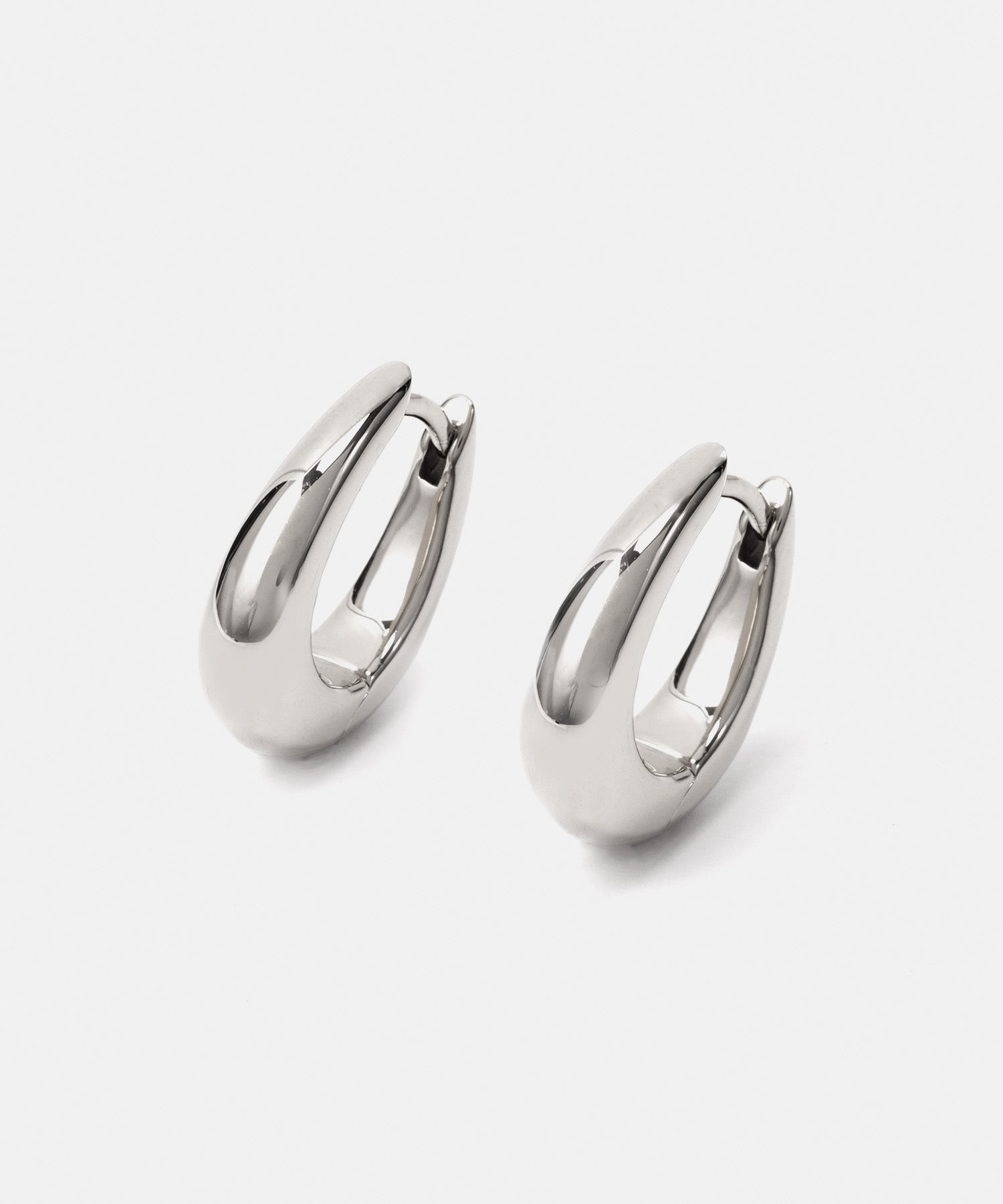 LIZ HOOP STERLING SILVER EARRINGS 