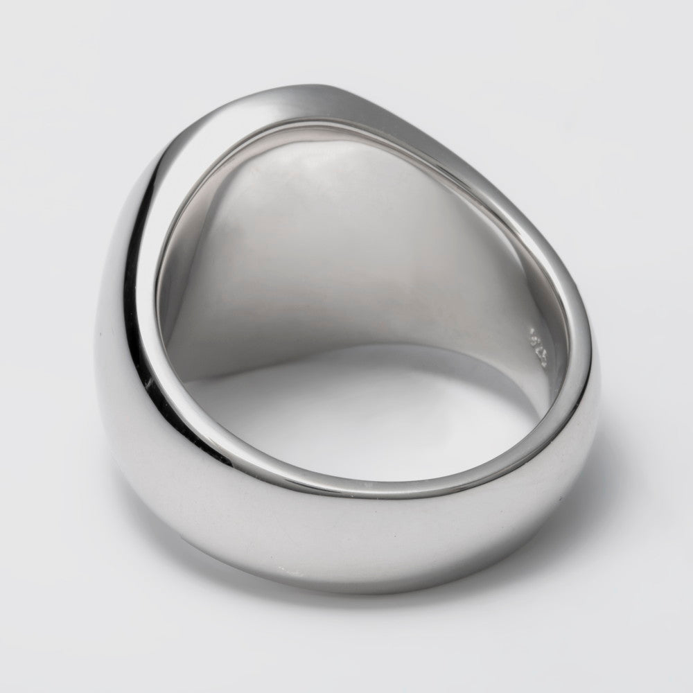 OVAL POLISHED STERLING SILVER リング