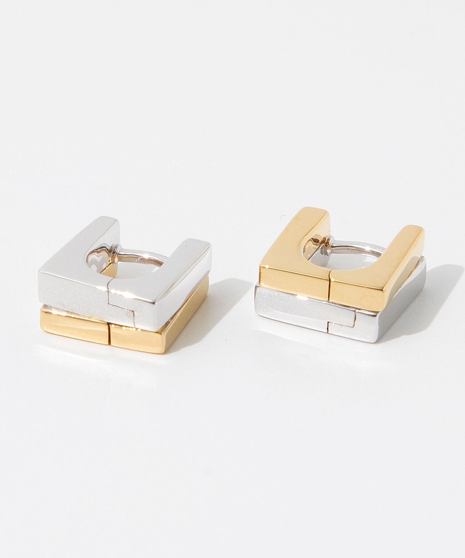 STEP HUGGIES DUO CZ earrings 