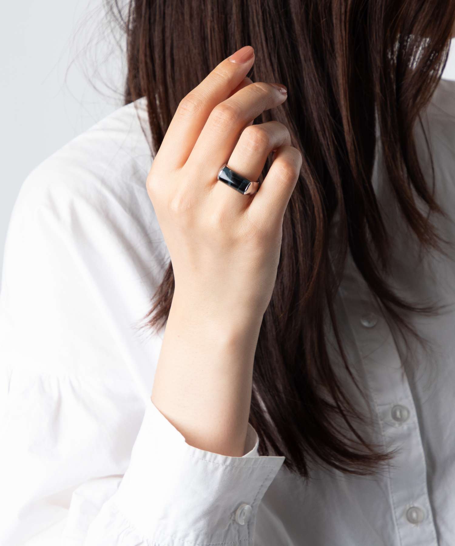 Crest Ring Blue Howk Eye リング